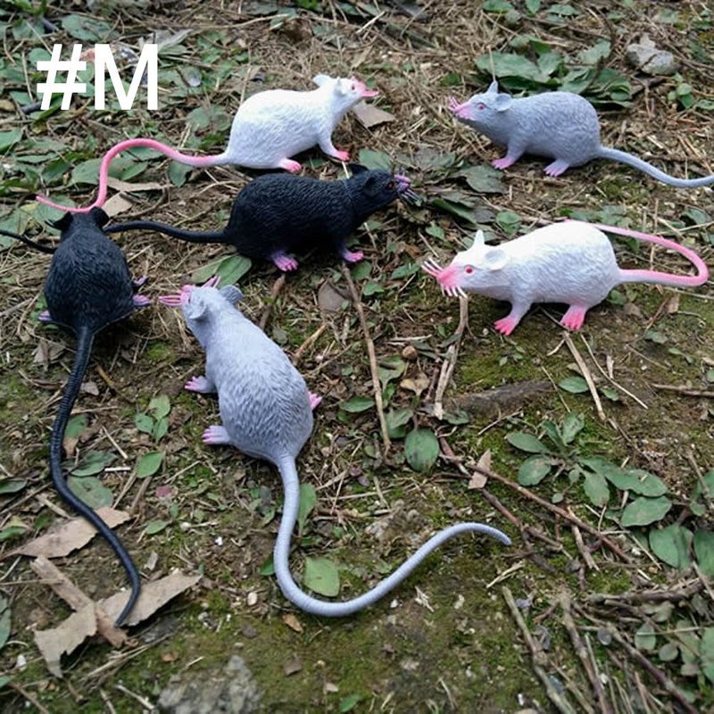 Xeme Drôle Nouveauté Simulation Rats Souris Modèle Enfants Jouets Halloween Tricks Pranks Props Jouet