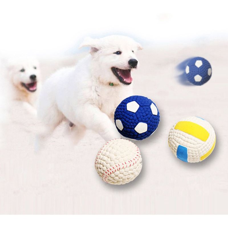 Jouets Pour Chiens De Compagnie Doux Balle À Mâcher Pour Chiens Chiots Chien Nettoyage Des Dents Boule De Caoutchouc Jouets D'entraînement