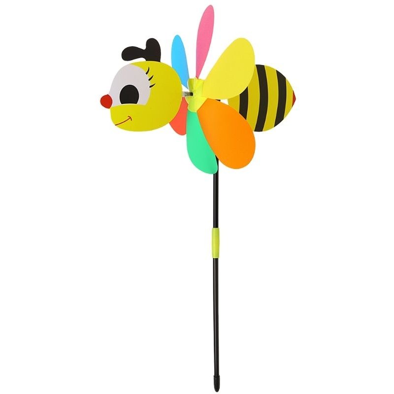 Bon66 3d Grande Abeille Moulin À Vent Vent Spinner Whirligig Cour Jardin Décor Printemps Enfants Jouet