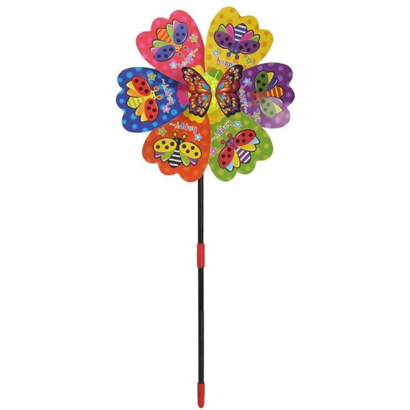 Bon66 3d Papillon Insecte Moulin À Vent Vent Spinner Maison Jardin Cour Décoration Enfants Jouet