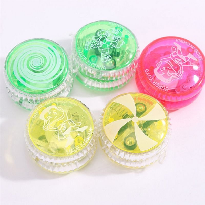 Bon66 10 Pièces/Ensemble Enfants Yo-Yo Lumineux Led Clignotant Balle Jeu De Fête Jouets Enfants Pour Garçons Filles Y4ud