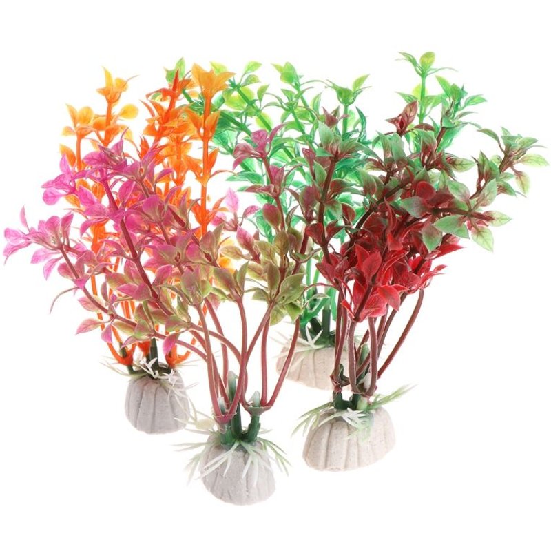 Bon66 Plantes Aquatiques Décor Réservoir De Poissons Décor De Paysage Artificiel Coloré? Ornements De Paysage Aquarium