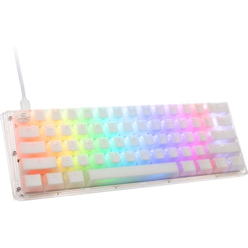 Ducky One 3 Aura White Mini Gaming Tastatur, Rgb Led - Mx-blue (us)