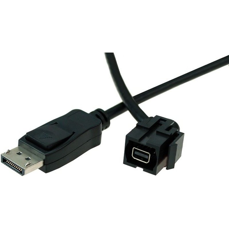 Bachmann 917.214 prise de courant Mini DisplayPort Noir