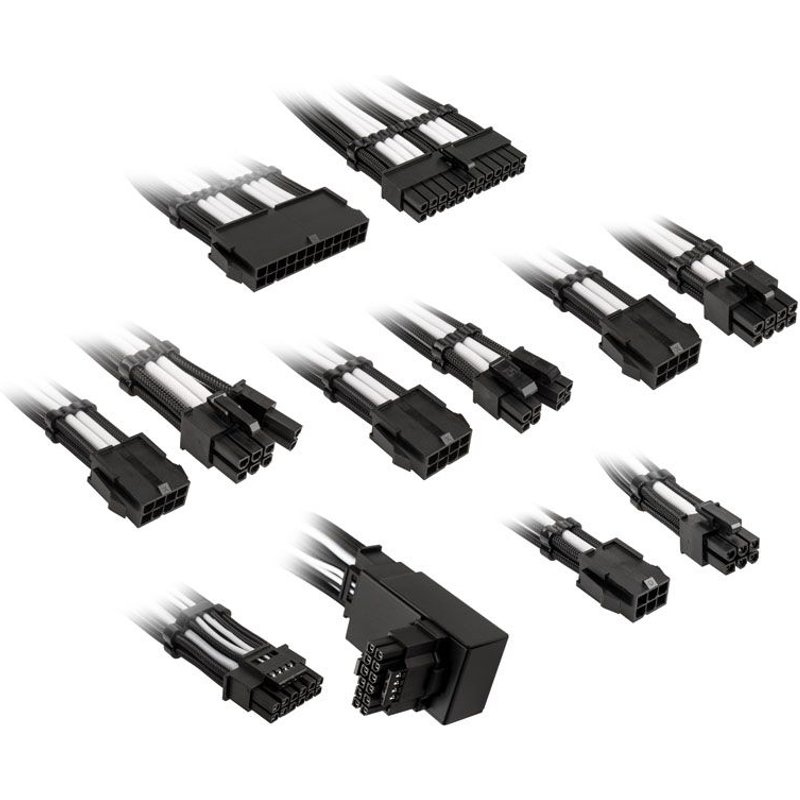 Kolink Core Pro Braided Cable Extension Kit 12v-2x6 Typ 1 - Jet Black