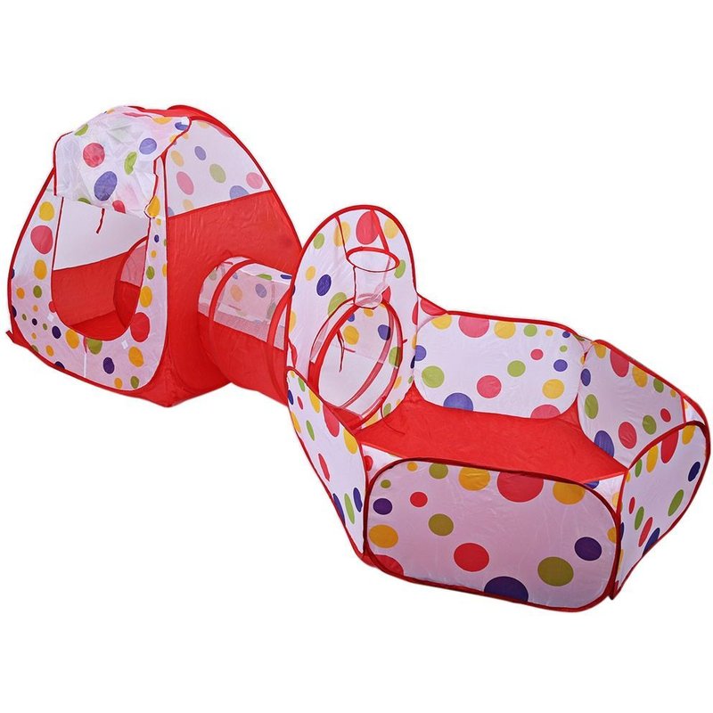 Tente Enfant Tente De Balles Basket-Ball Avec Tunnel Pliable Piscine De Balles Pour Enfants Maison Cubby Tente De Jeu B¿¿B¿¿ Portable Sport En Plein Air Play House Jouets