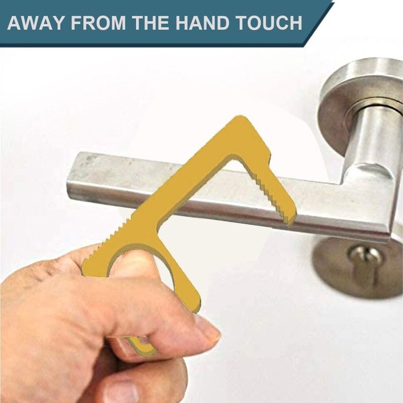 Ouvreur de porte à main sans contact outil plus serré presse ascenseur main bâton aohohaxo