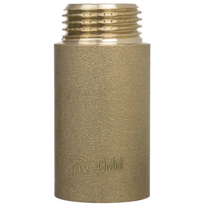 1/2"" BSP (15mm) Tuyau Enfilez Extension Femme Homme x Fonte Laiton Fer - 50mm