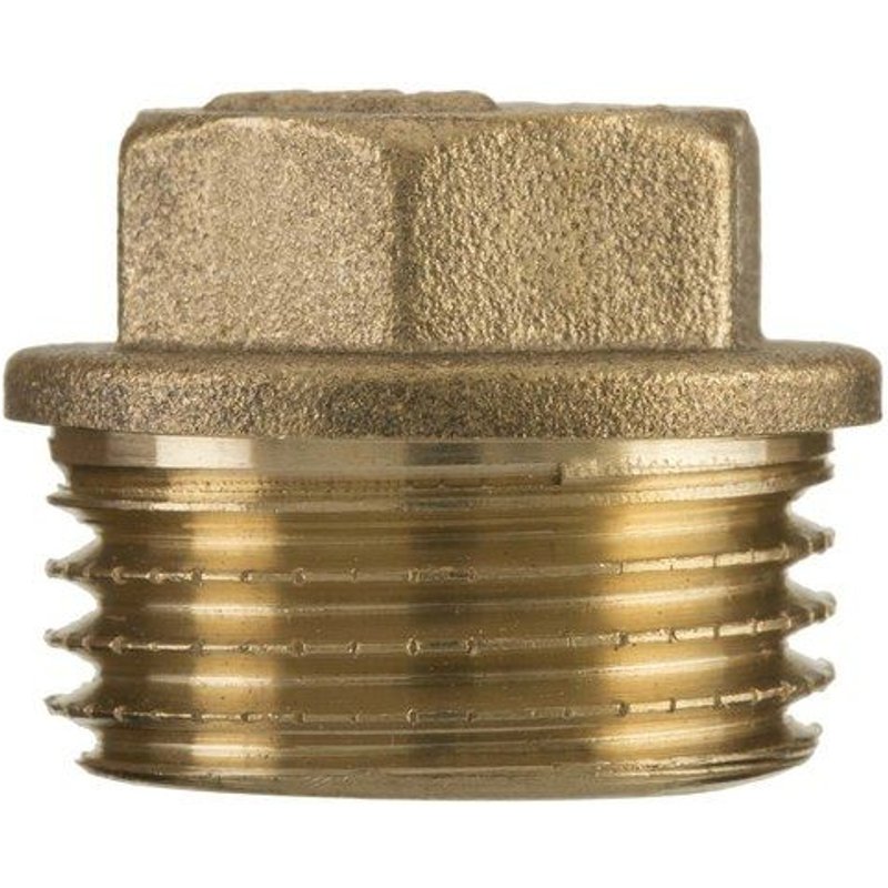 1/2"" pouces fil bsp vis de tuyaux en laiton mâle hexagonal de capuchon de protection bouchon d'extrémité de tube