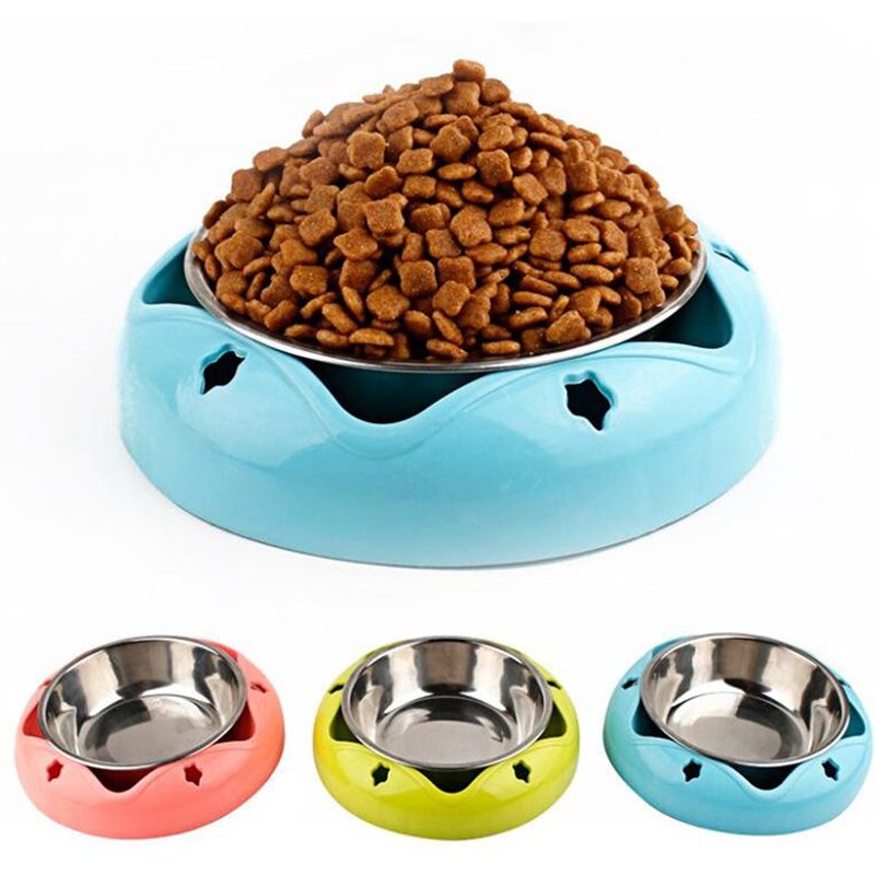 Acier Inoxydable Chat Chien Bol De Nourriture De Haute Qualité Ménage Bol Pour Animaux De Compagnie Chat Et Chien Eau Potable Bol Unique Bol De Nourriture Fournitures Pour Animaux De Compagnie