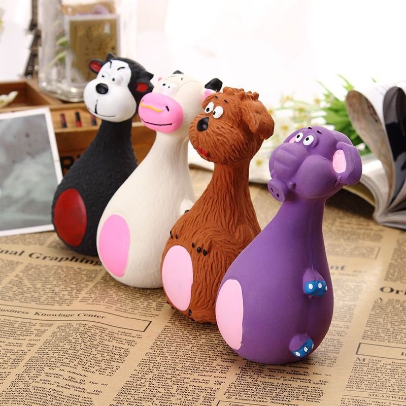 Jouets Pour Chiens Latex Mâcher Couineur Son Grinçant Jouer Jouets Forme Animale Animal Chiot Chien Jouet
