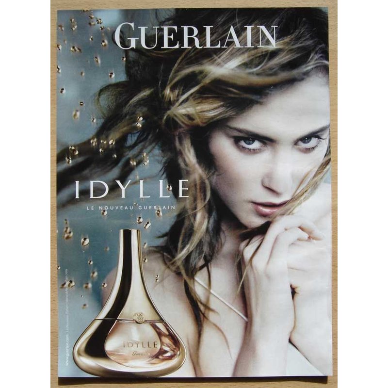 Publicité Papier - Parfum Idylle De Guerlain De 2010, Nora Arnezeder Mannequin
