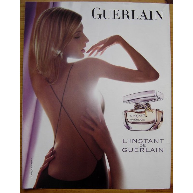 Publicité Papier - Parfum L'instant De Guerlain De 2006, Ingrid Parewijck Mannequin