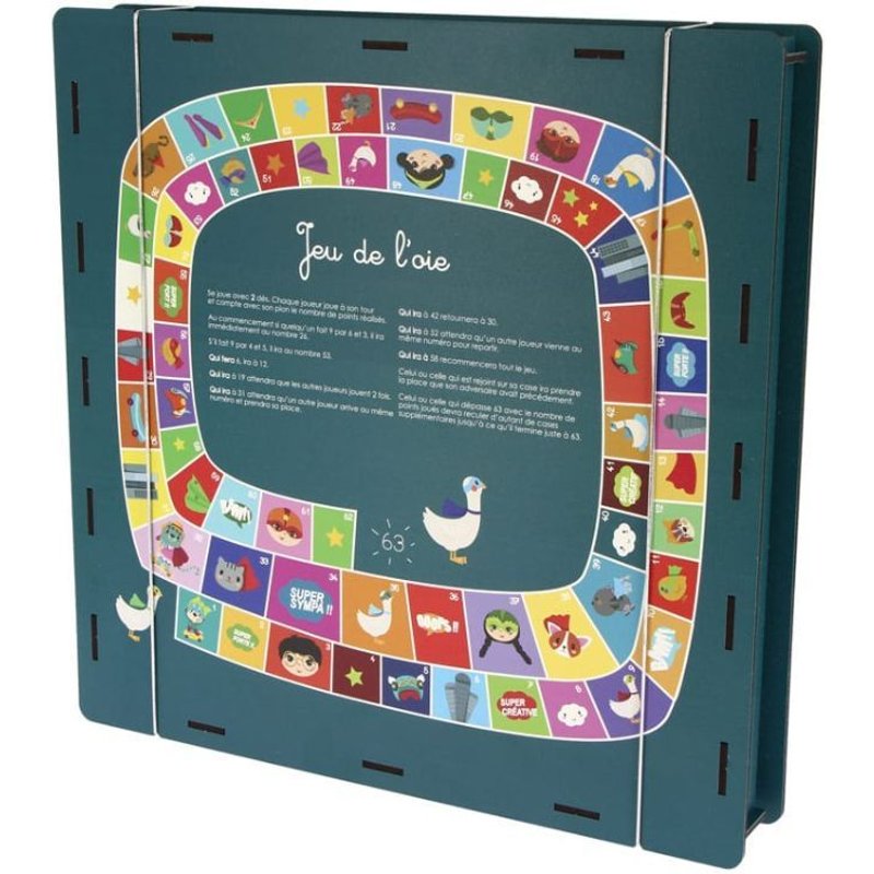 Agent Paper - Boite 4 Jeux De Société - Bleue