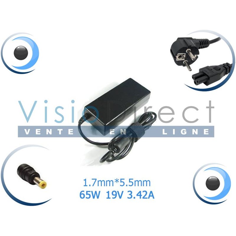 Adaptateur Alimentation Chargeur pour portable TOSHIBA Satellite L20-228 - Visiodirect -