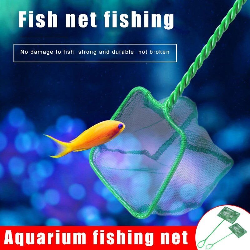 Xue Filet À Poisson Multifonctionnel Pour Aquarium Filet De Pêche À Poisson Rapide Filet À Maille Fine Souple Avec Poignée En Plastique Outils De Nettoyage