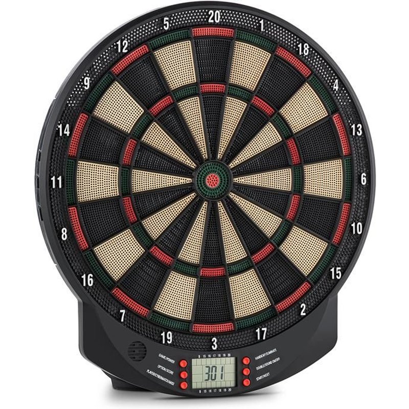 oneConcept Dartomat Cible Jeu de fléchettes électronique Pointes molles 26