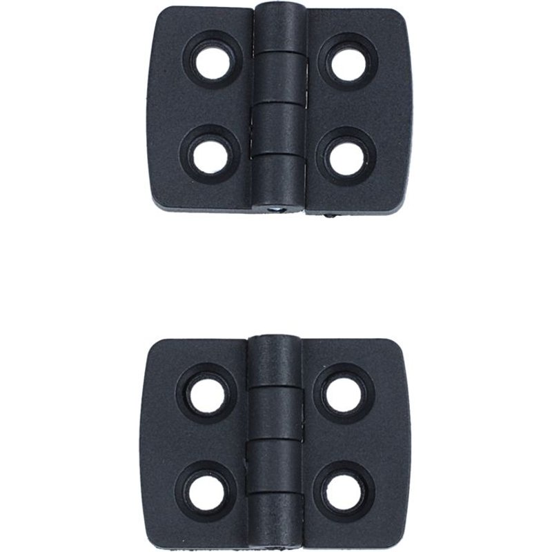 Charnières de porte en plastique noir renforcé de 10pcs 40mm x 30mm