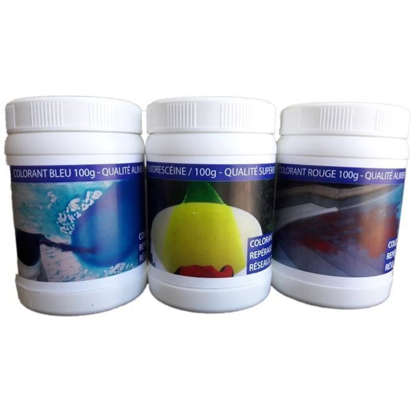 VISIO TECH Pack de 3 pots de colorant 100g pour traçage multiples et complexes