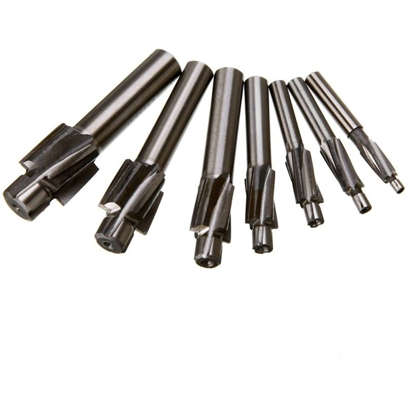 7 pièces M3-M12 fraise à alésage haute vitesse en acier pilote outil de rainurage fraise en bout