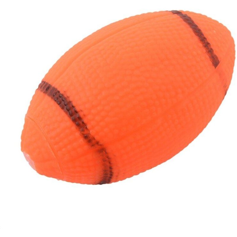 Jouet À Grincer Pour Chien Jouet À Mâcher Petit Ballon De Rugby En Caoutchouc Orange
