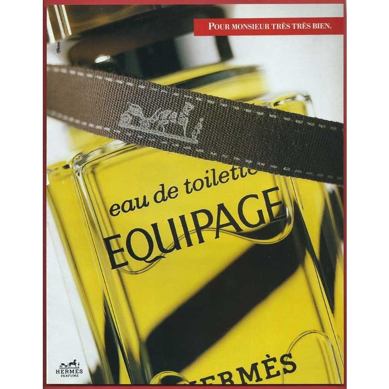 Publicité Papier - Eau De Toilette "Équipage" D' Hermès De 1986
