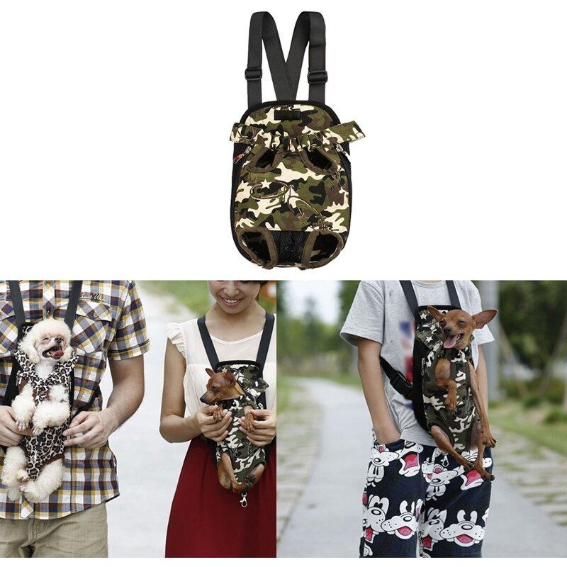 Sac À Dos Portable Pour L'extérieur Porte-Main Libre Pour Chiens Sac De Poitrine Avant Sac À Dos Portable Jambes Pochette Frontale