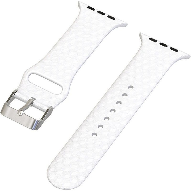 Montre De Remplacement En Silicone De Mode Pour Apple Smart Watch Series 1/2/3/4 38mm Blanc An5104