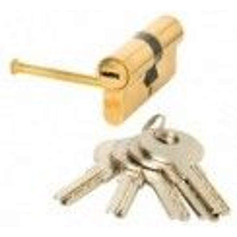 Cilindro Fac Seguridad 60-p 30x30 Latonado 15,0 mm.