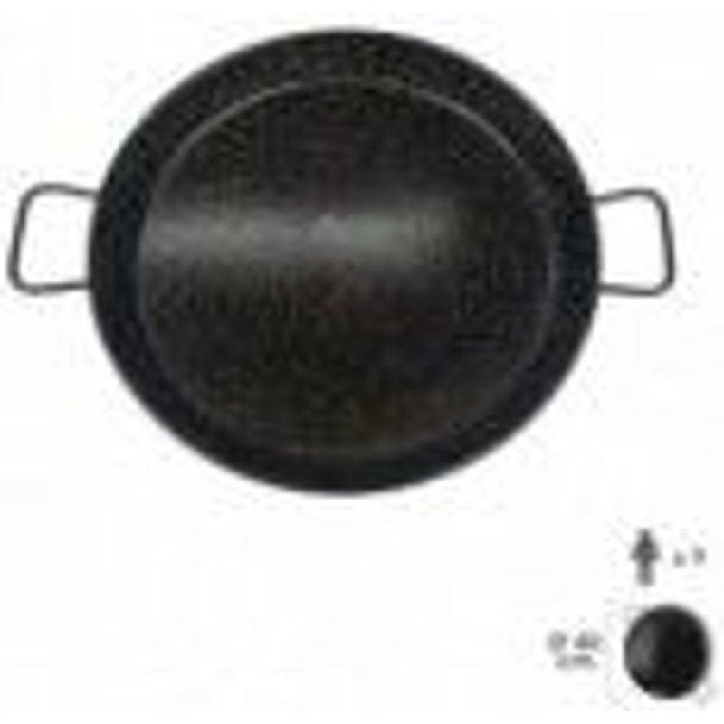 Poêle à paella émaillée 9 personnes/40 cm.