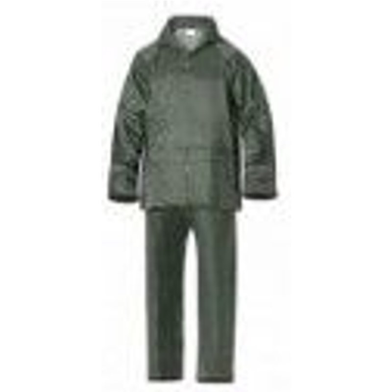 Tenue imperméable verte en nylon Taille 6-M