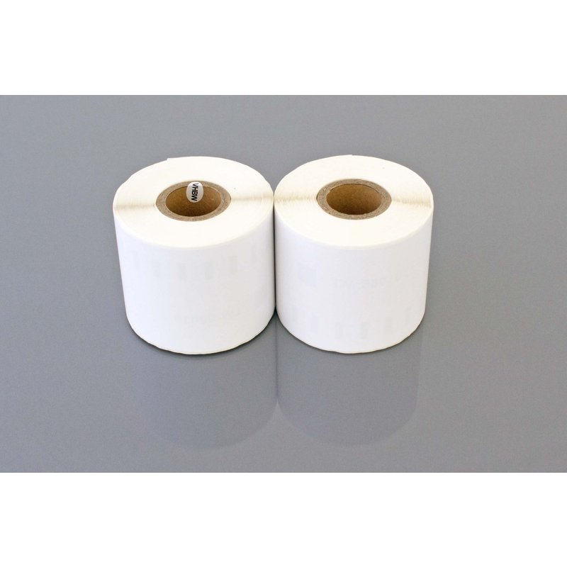 vhbw 2x Rouleau d'étiquettes 59mm x 190mm (110 étiquettes) compatible avec Dymo LabelWriter 330 Turbo II, 400 Duo imprimante d'étiquettes