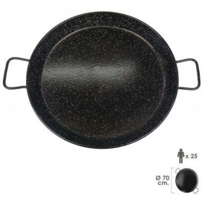 Paellera Valenciana Esmaltada 25 personas/ 70 cm