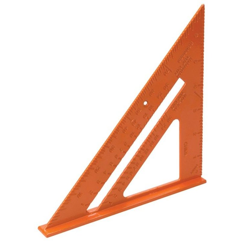 Équerre de charpentier en alliage d'aluminium - 185 mm