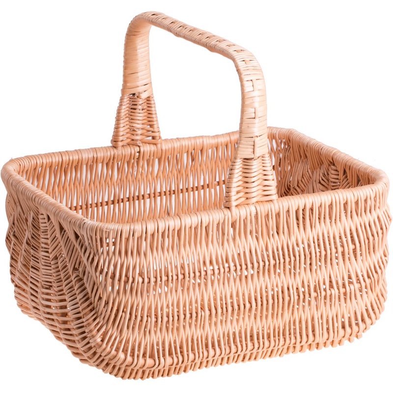 Panier De Course En Osier Naturel