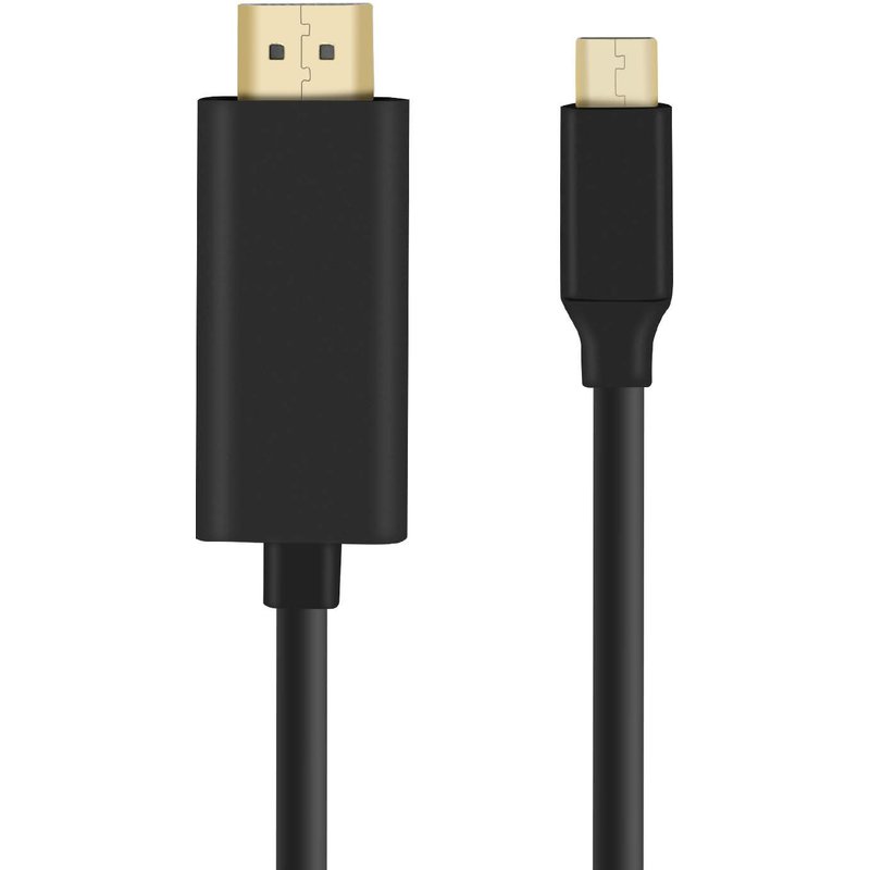 Câble USB Type C vers HDMI Mâle Résolution 4K UHD 2m Noir