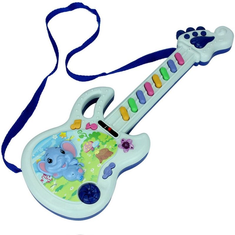Bébé Acoustique Éléphant Guitare Instrument De Musique Bébé Jouet