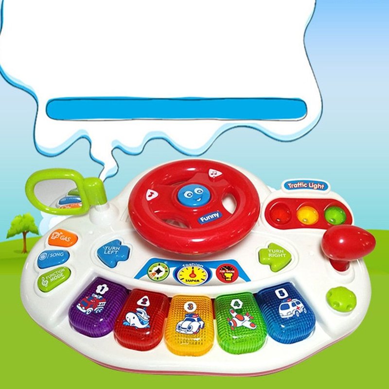 Jeu Sonore Conduite Instrument De Musique Intellectuel Bébé Petite Enfance Mignon Abs Minuscule Tot Pilote Jouet Éducatif Multi Coloré