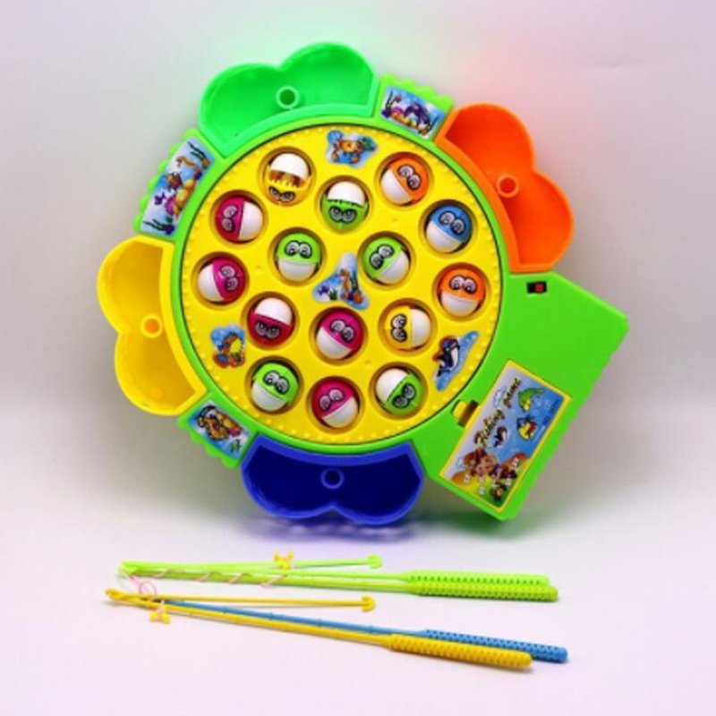 Classique Électrique Musique Éducative Utile Aléatoire Couleur Rotation Cadeau Abs Enfants Maison Enfants Pêche Jouet