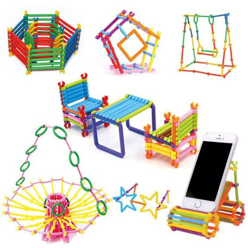 135pc Mignon Coloré Smart Stick Blocs De Construction Jouets Éducatifs Pour Garçons Et Filles Imagination Formation Enfants Créativité