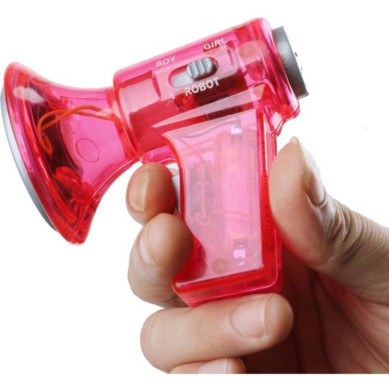 Drôle Multi Voix Changeur Corne Drôle Talkie-Walkie Amplificateur 3 Voix Différentes En Plein Air Jouets Éducatifs Pour Enfants Cadeau