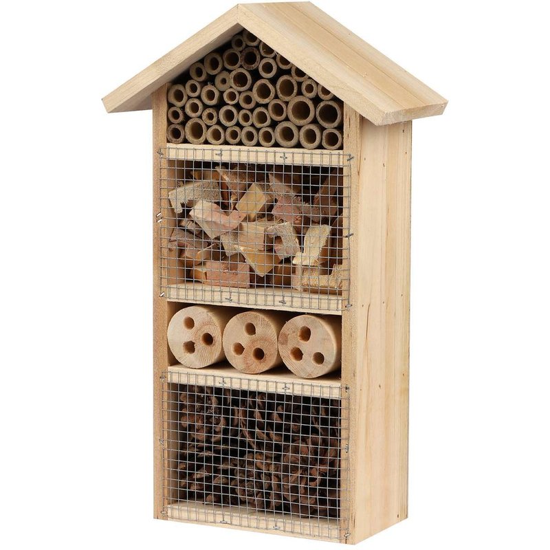 Hôtel À Insectes En Bois Naturel