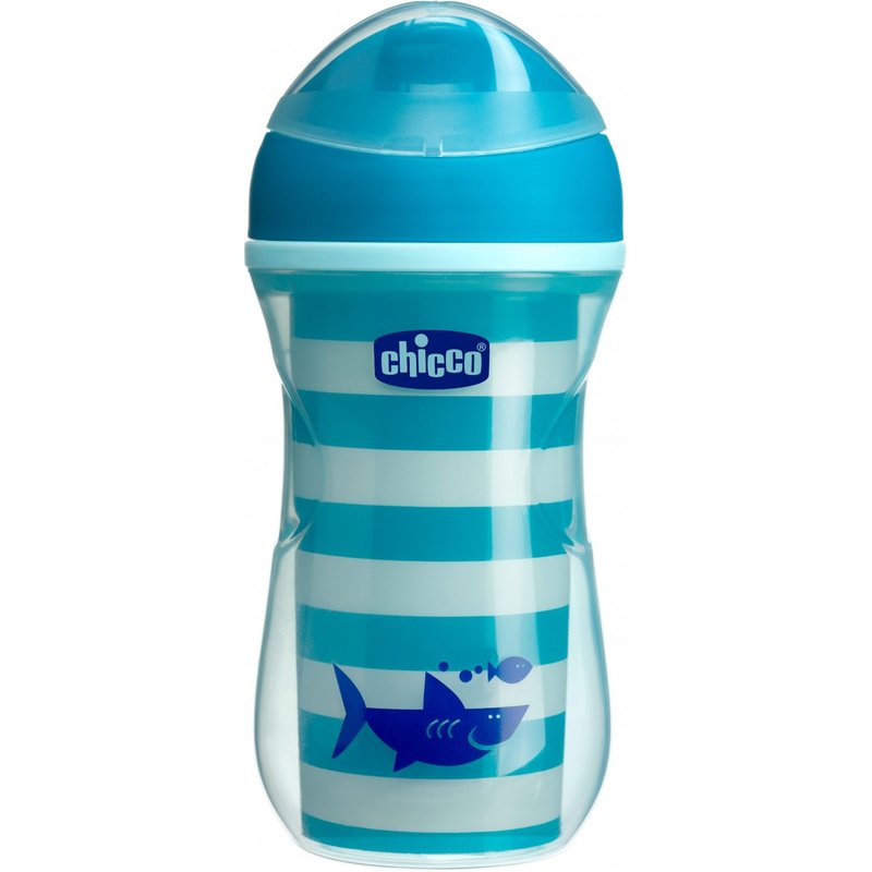 Tasse Active Bleu À Bord Rigide Et Paroi Isolante - Chicco