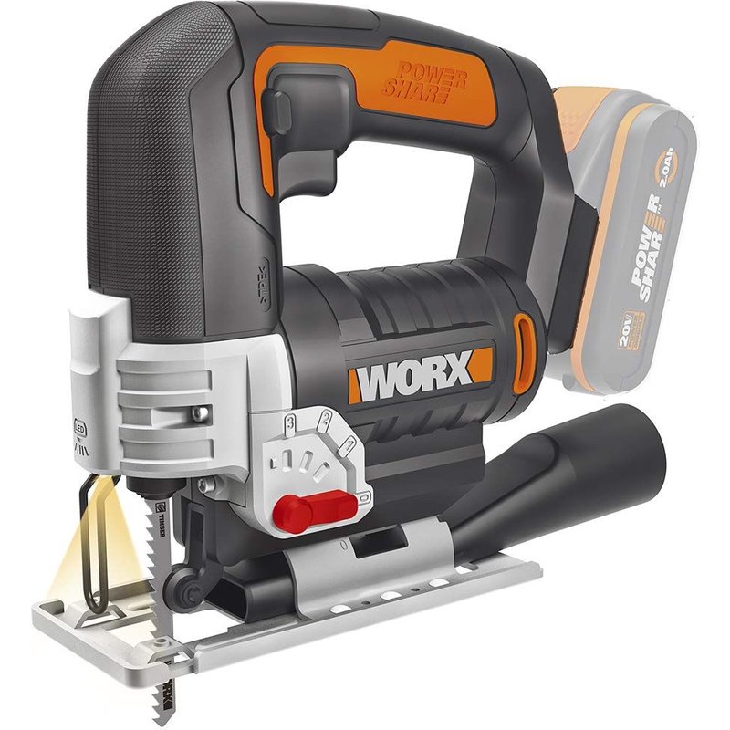 WORX WX 543.9 ? scie chantourner pendulaire 20 V S/Bat