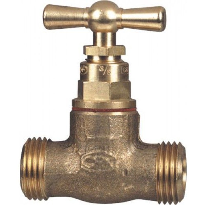 Robinet d'arrêt laiton mâle / mâle sans épaulement Ø 12/17 GRK