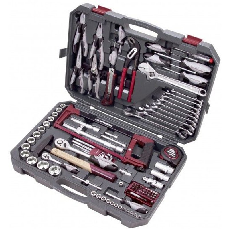 Coffret d'outils universel Basic-Line 1/2 1/4 KRAFWERK - 115 pièces - 204.105.600
