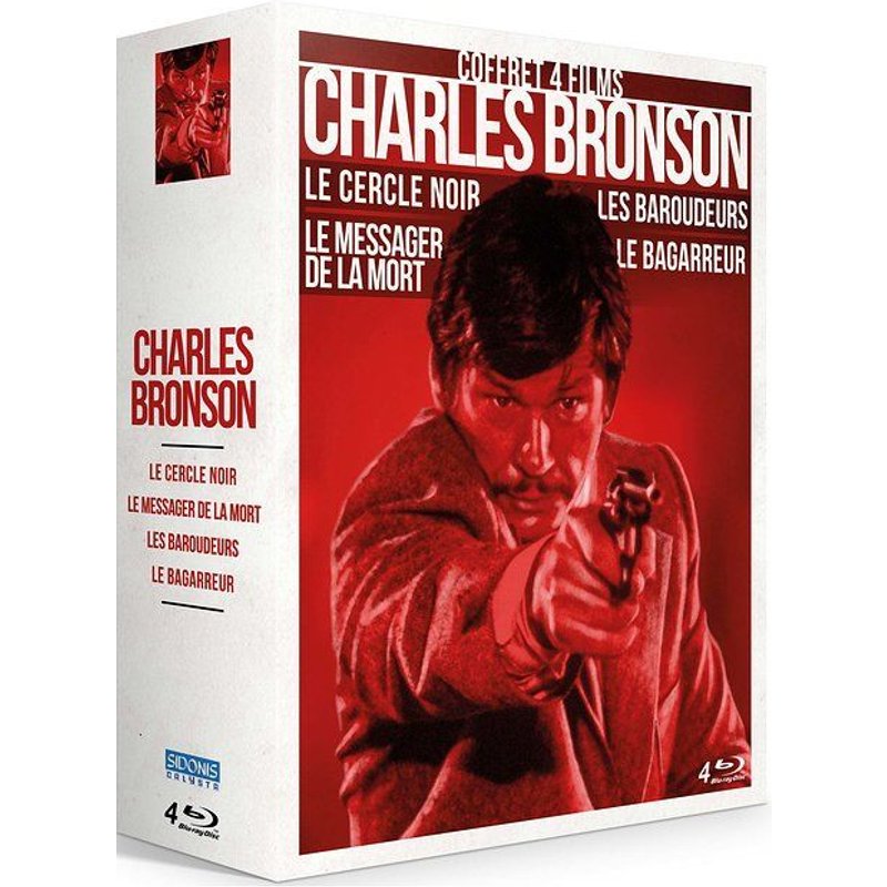 Charles Bronson - Coffret 4 Films : Le Cercle Noir + Le Messager De La Mort + Les Baroudeurs + Le Bagarreur - Pack - Blu-Ray