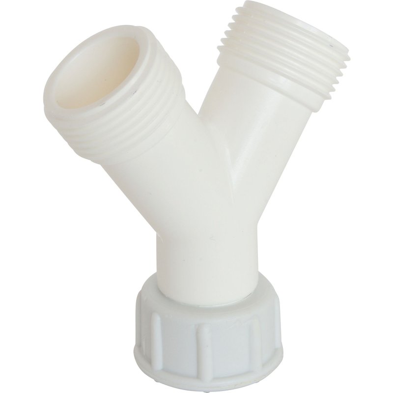 SOMATHERM FOR YOU - Raccord Plast 2 voies Y écr.tournant 20/27 - M20/27 pour tuyaux d'alimentation