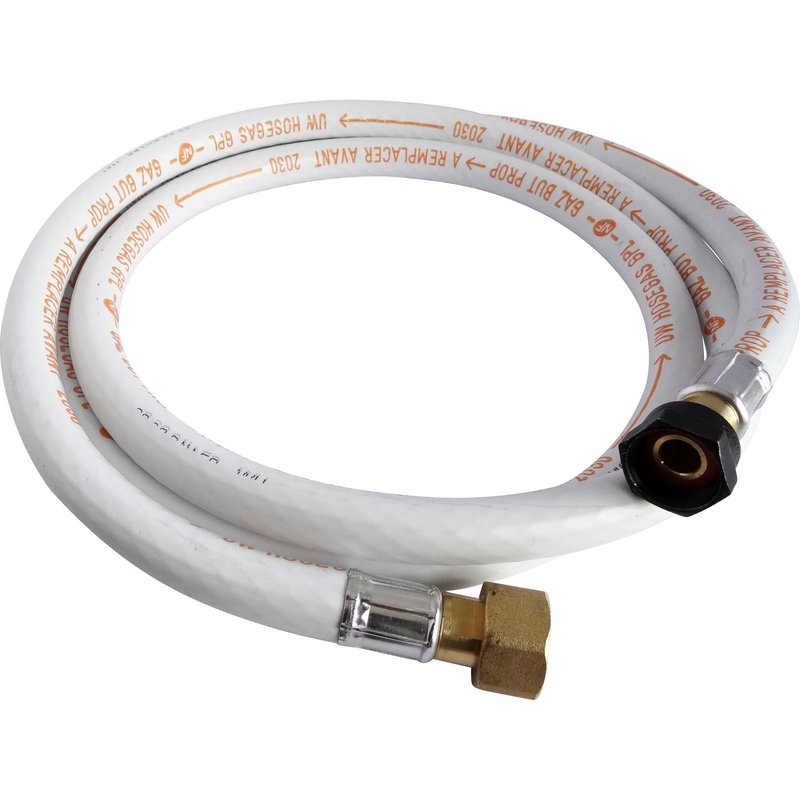 Flexible caoutchouc BUTANE / PROPANE- Longueur 1,5 mètre- Durée de vie : 10 ans
