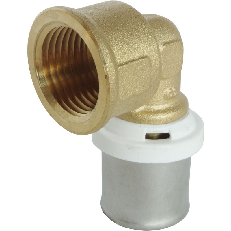 Coude à sertir pour tube Multicouche Ø20 - F15/21